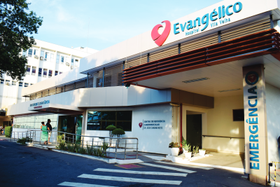 Fachada do Hospital Evangélico